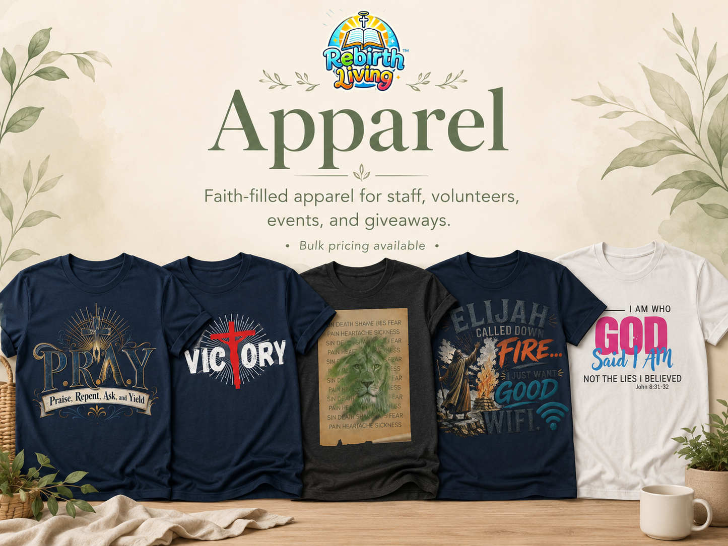 Bulk Christian T-Shirts for Churches, Ministries & Events