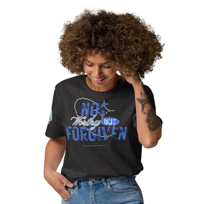 Not Worthy But Forgiven Shirt | Christian Graphic Tee | Inspirational Faith Apparel