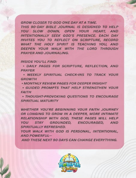 Faithfully Rooted: A 90-Day Journey: A 90-Day Journey: A Guided Christian Journal for Prayer, Reflection, and Spiritual Growth