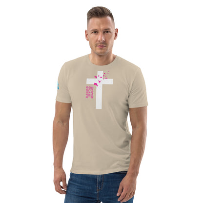 Christian Cross T-Shirt | Blessed Beyond Measure | Minimalist Unisex Faith Tee