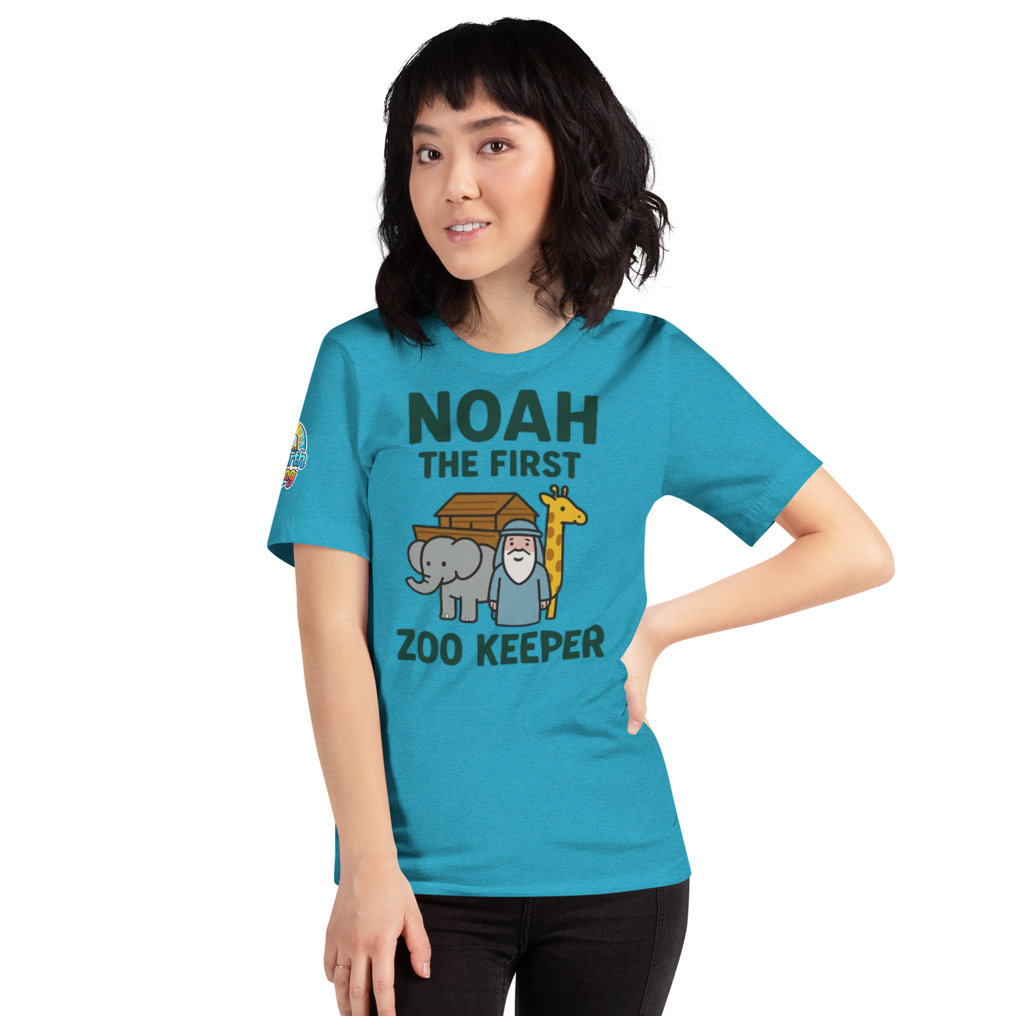 Noah the First Zoo Keeper – Funny Christian T-Shirt