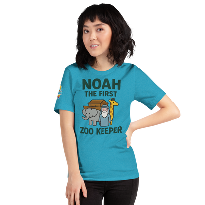 Noah the First Zoo Keeper – Funny Christian T-Shirt